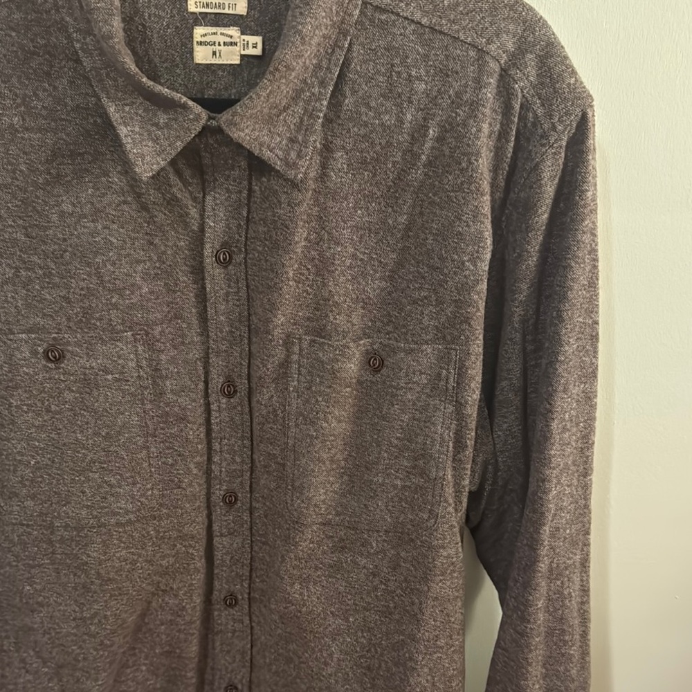 Bridge & Burn Button-Down (Brown) - image 3
